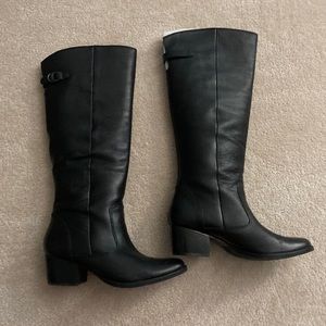 NWOT Matisse Black Leather Riding Boots Size 9.5 Women’s